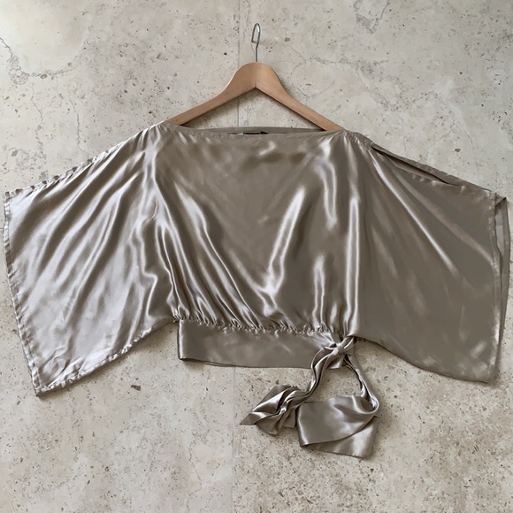 MODA INternational 100%Silk Top Blouse size XXS - Picture 7 of 12